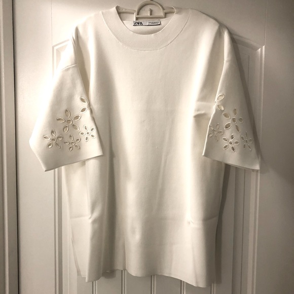 Zara Top - White Size M - Picture 2 of 3